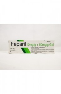 FEPARIL 10 mg/g + 50 mg/g GEL CUTANEO 1 TUBO 40 g