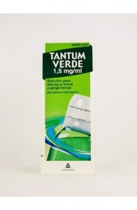 TANTUM VERDE 1,5 mg/ml SOLUCION PARA GARGARISMOS Y ENJUAGUE BUCAL 1 FRASCO 240 ml