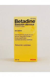 BETADINE 100 mg/ml SOLUCION CUTANEA 1 FRASCO 50 ml