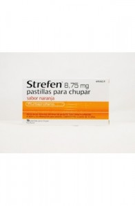 STREFEN 8,75 mg 16 PASTILLAS PARA CHUPAR (SABOR NARANJA)