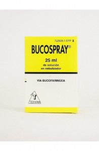 BUCOSPRAY 15 mg/ml + 0,5 mg/ml SOLUCION PARA PULVERIZACION BUCAL 1 FRASCO 25 ml